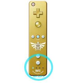Controller Origineel Wii / Wii U - Motion Plus Goud Zelda Edition - Nintendo