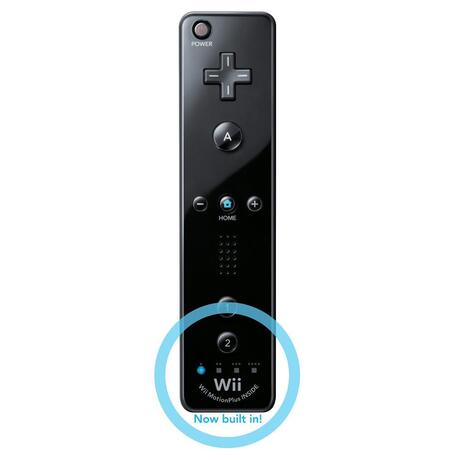 Controller Origineel Wii / Wii U - Motion Plus Zwart - Nintendo
