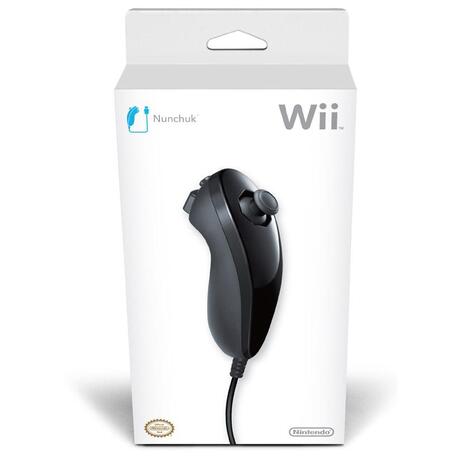 Nunchuk Zwart - Nintendo - Compleet in Doosje